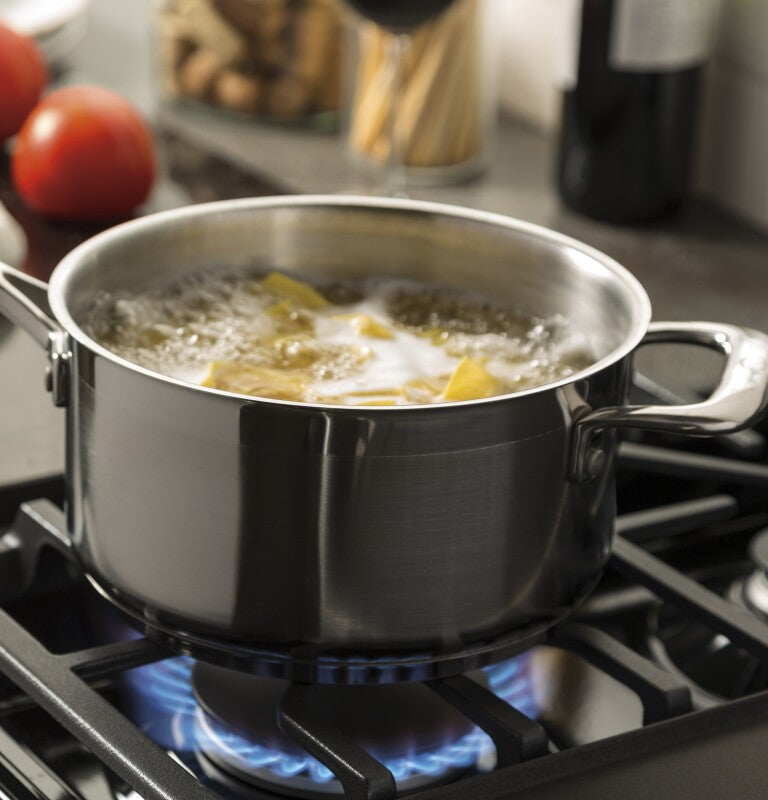 GE  30" Free-Standing Gas Range - Stainless Steel/Black (JGBS66REKSS)