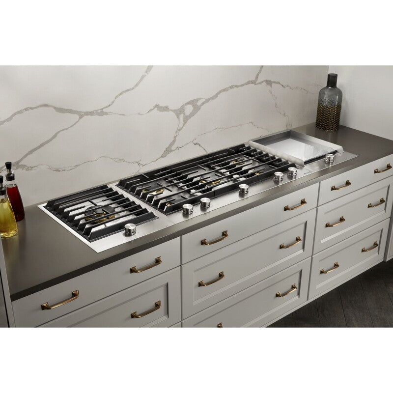 JennAir Custom 15" Single-Burner Gas Cooktop with Wok Ring - Stainless Steel (JGC3115GS)