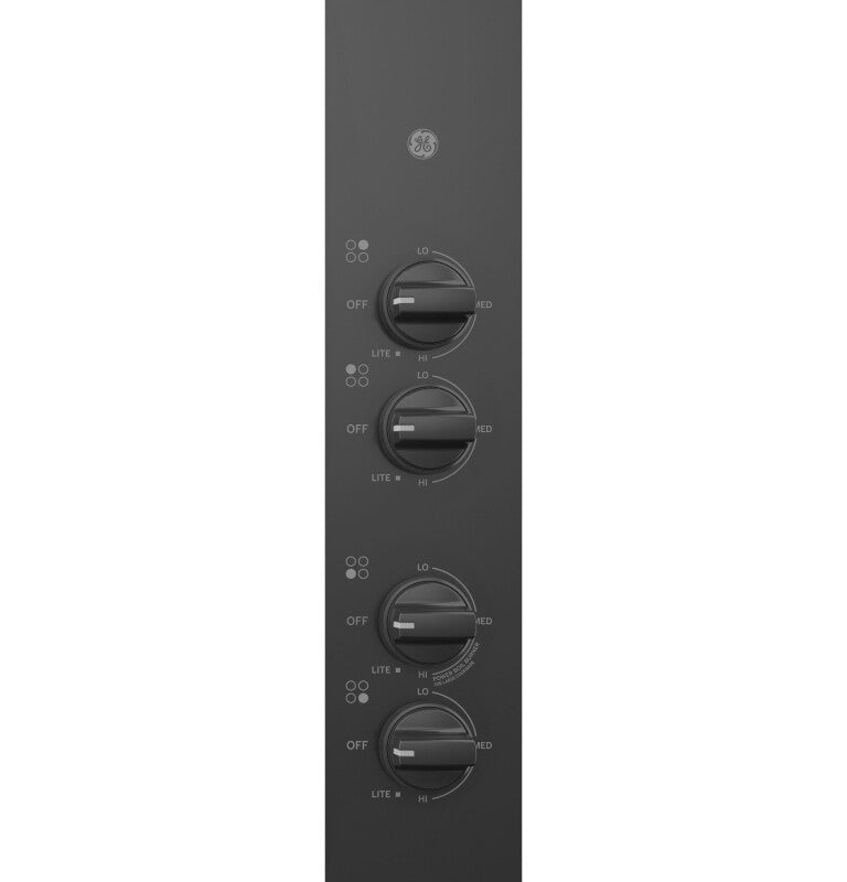 GE  30" Built-In Gas Cooktop with Dishwasher-Safe Grates - Black (JGP3030DLBB)