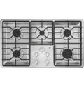 GE  36" Built-In Gas Cooktop with Dishwasher-Safe Grates - Stainless Steel (JGP3036SLSS)