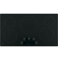 GE  36" Built-In Knob Control Electric Cooktop - Black (JP3036DLBB)