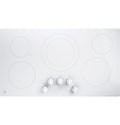 GE  36" Built-In Knob Control Electric Cooktop - White (JP3036TLWW)