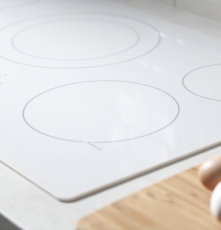 GE  36" Built-In Knob Control Electric Cooktop - White (JP3036TLWW)