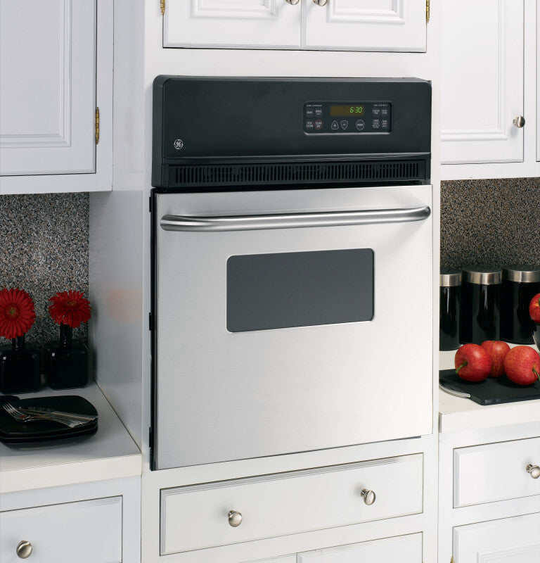 GE  24" Electric Single Self-Cleaning Wall Oven - Stainless Steel (JRP20SKSS)
