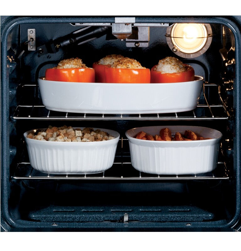 GE  24" Electric Single Self-Cleaning Wall Oven - White on White (JRP20WJWW)