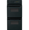 GE  24" Double Wall Oven - Black on Black (JRP28BJBB)