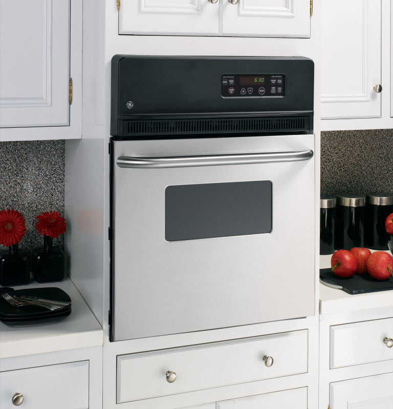 GE  24" Electric Single Standard Clean Wall Oven - Stainless Steel (JRS06SKSS)
