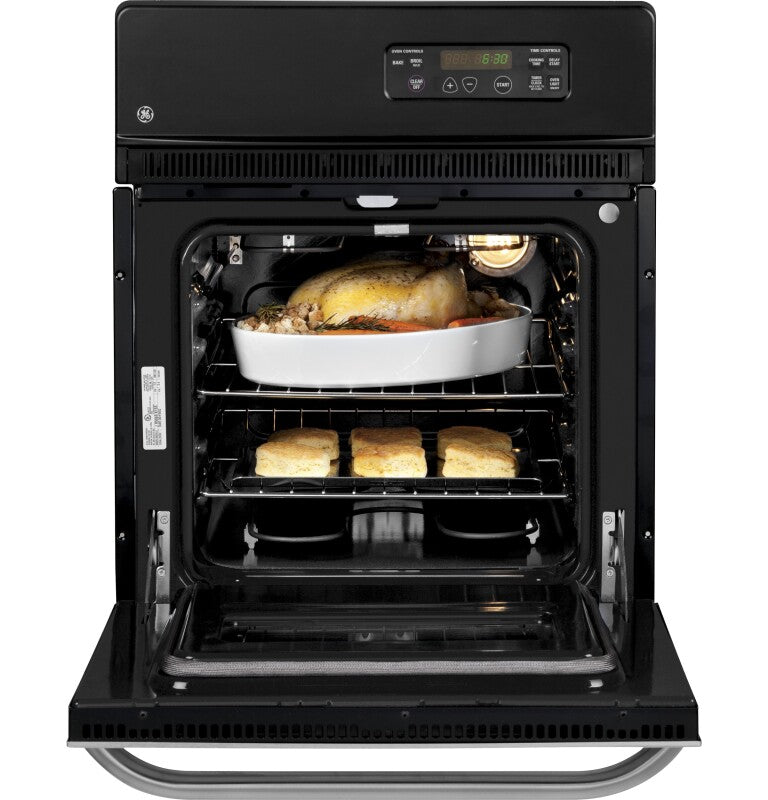 GE  24" Electric Single Standard Clean Wall Oven - Stainless Steel (JRS06SKSS)
