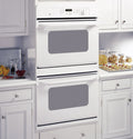 GE  30" Built-In Double Wall Oven - White on White (JTP28WFWW)