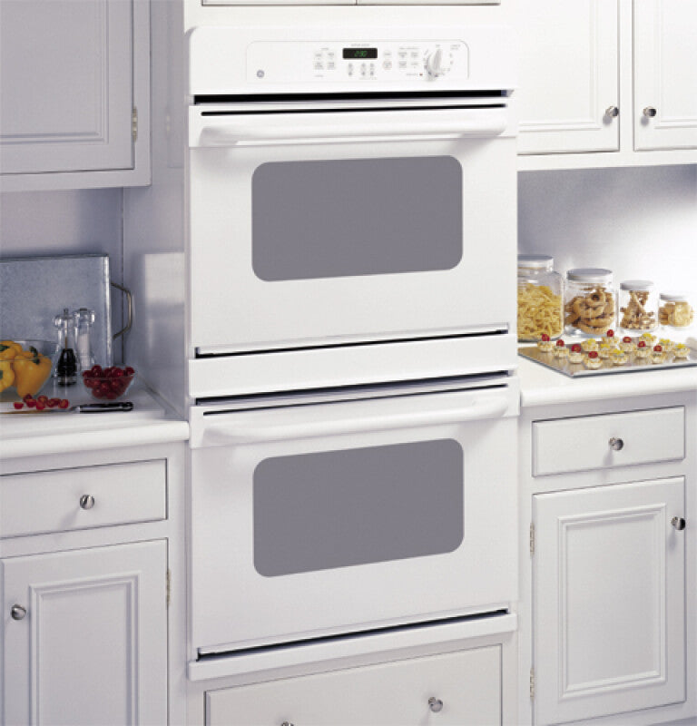 GE  30" Built-In Double Wall Oven - White on White (JTP28WFWW)