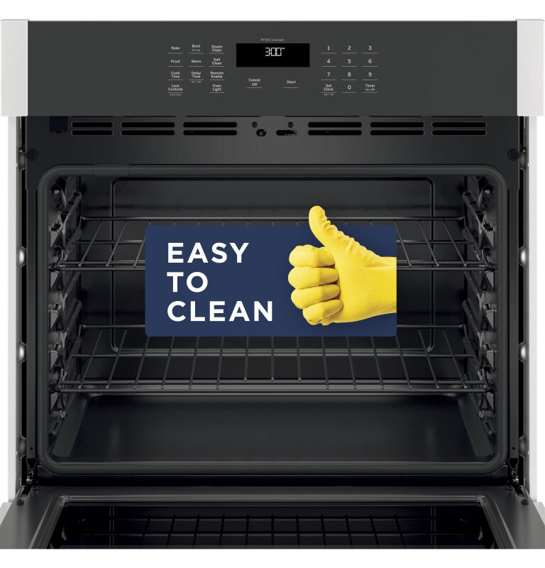 GE  30" Smart Built-In Self-Clean Single Wall Oven - Stainless Steel (JTS3000SNSS)