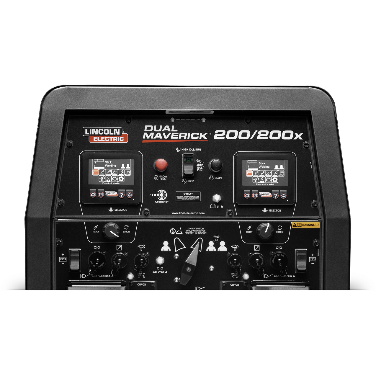 Lincoln Dual Maverick 200/200X Welder / Generator - K4382-2