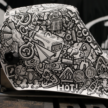 Lincoln Viking 3350 ADV Graffiti Welding Helmet - K5760-5