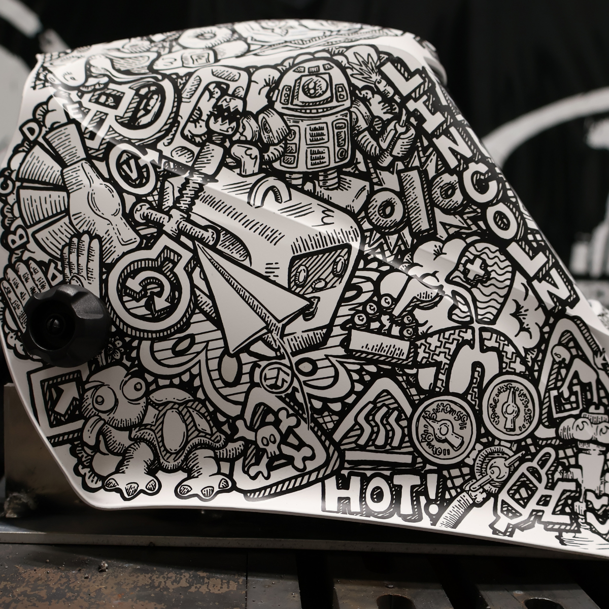 Lincoln Viking 3350 ADV Graffiti Welding Helmet - K5760-5