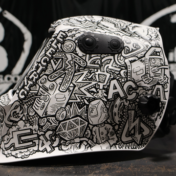 Lincoln Viking 3350 ADV Graffiti Welding Helmet - K5760-5