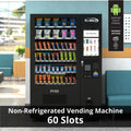 50 in. 60-Slot Snack Vending Machine with 22-inch Touch Screen, Bill and Coin Acceptor in Black, Non-Refrigerated