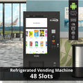 41 in. Refrigerated Snack Vending Machine with 48 Slots and Ample 49 in. Touch Display, Bill and Coin Acceptor, Credit Card Reader, Wifi, and 4G Connectivity in Black
