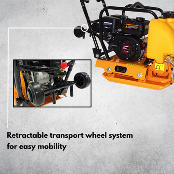 Kushlan KPC160L Plate Compactor 2500 lbs Compaction 5.5 HP Loncin G160F Engine New