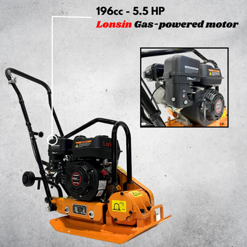 Kushlan KPC60 Plate Compactor 2,500 lbs Compaction 5.5 HP Loncin Engine New