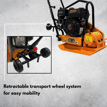 Kushlan KPC60 Plate Compactor 2,500 lbs Compaction 5.5 HP Loncin Engine New