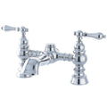 Kingston Brass Heritage Two-Handle 2-Hole Deck-Mount Clawfoot Tub Faucet in Polished Chrome (CC1131T1)