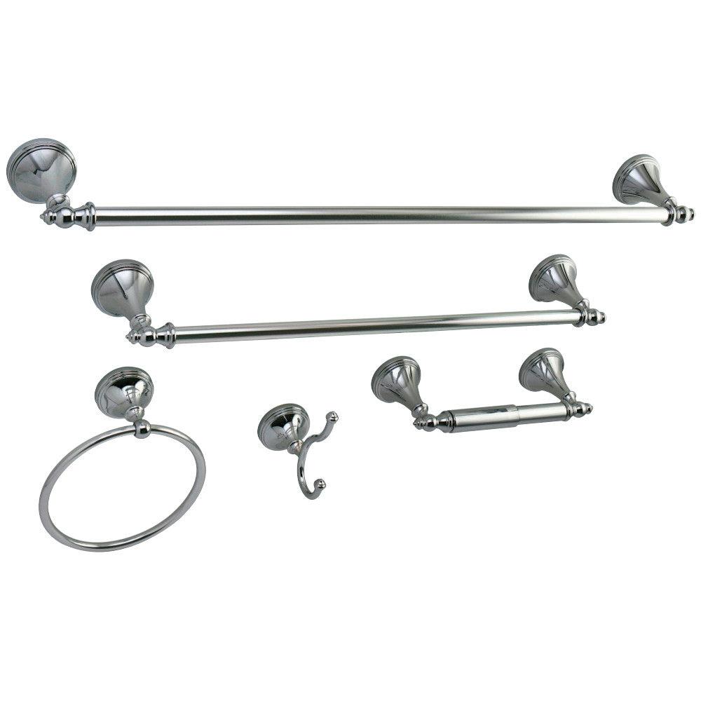 Kingston Brass Naples 5-Piece Bathroom Accessory Set Polished Chrome