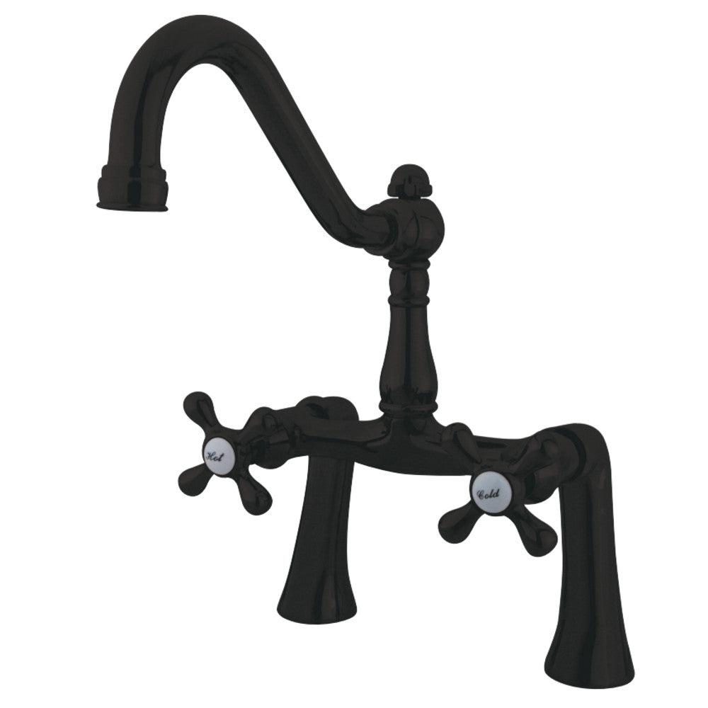 Kingston Brass Restoration 7 in. Center Deck Mount Clawfoot Tub Faucet (KS323) main image.