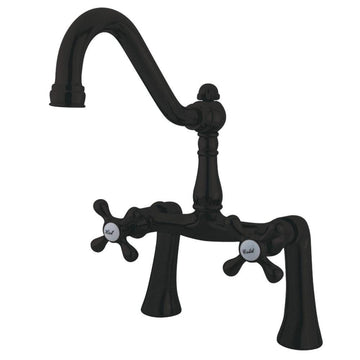 Kingston Brass Restoration 7 in. Center Deck Mount Clawfoot Tub Faucet (KS323) main image.