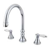 Kingston Brass Two-Handle 3-Hole Deck Mount Roman Tub Faucet (KS23) main image.