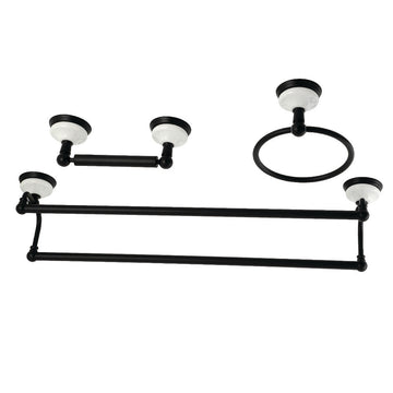Kingston Brass Victorian 3-Piece Bathroom Accessory Set (BAK111348) main image.