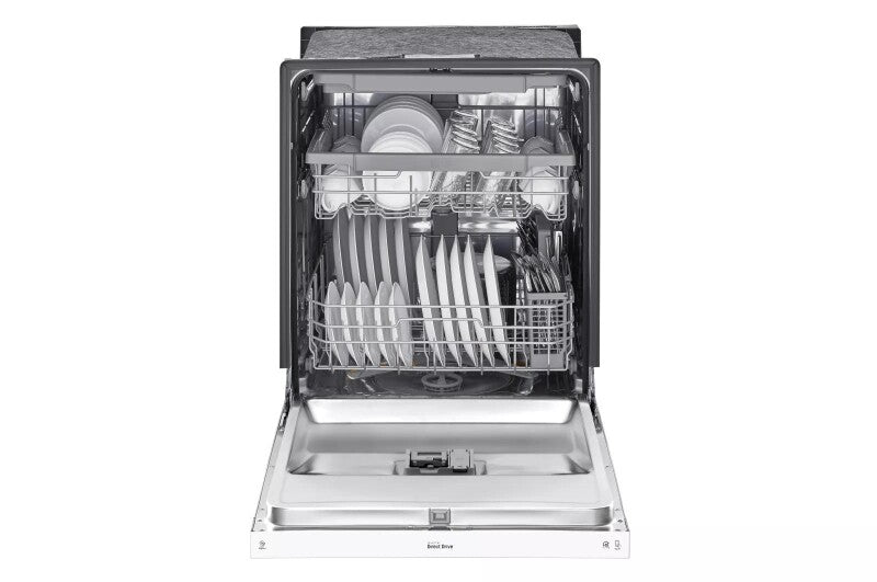 LG  24 Inch Front Control Dishwasher With Quadwash™ And 3rd Rack - White (LDFN4542W)