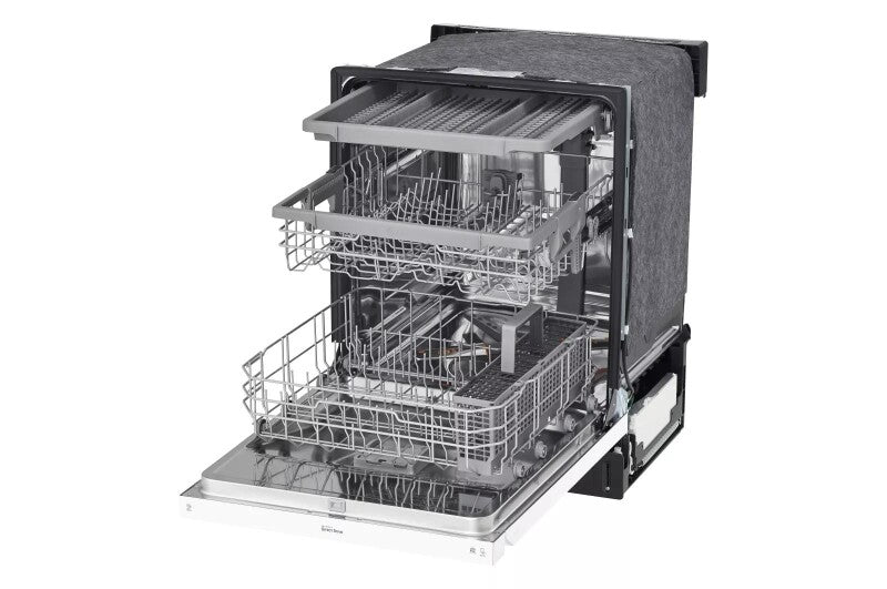 LG  24 Inch Front Control Dishwasher With Quadwash™ And 3rd Rack - White (LDFN4542W)
