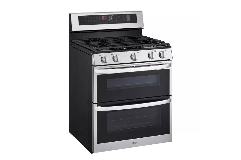 LG  6.9 Cu. Ft. Smart Gas Double Oven Freestanding Range With Probake Convection®, Air Fry & Air Sous Vide - Stainless Steel (LDGL6924S)