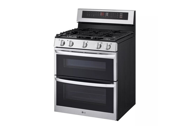LG  6.9 Cu. Ft. Smart Gas Double Oven Freestanding Range With Probake Convection®, Air Fry & Air Sous Vide - Stainless Steel (LDGL6924S)