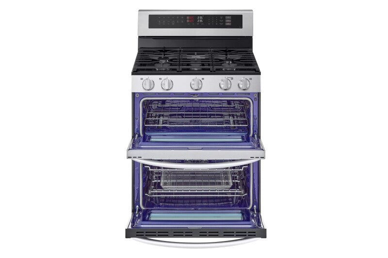 LG  6.9 Cu. Ft. Smart Gas Double Oven Freestanding Range With Probake Convection®, Air Fry & Air Sous Vide - Stainless Steel (LDGL6924S)