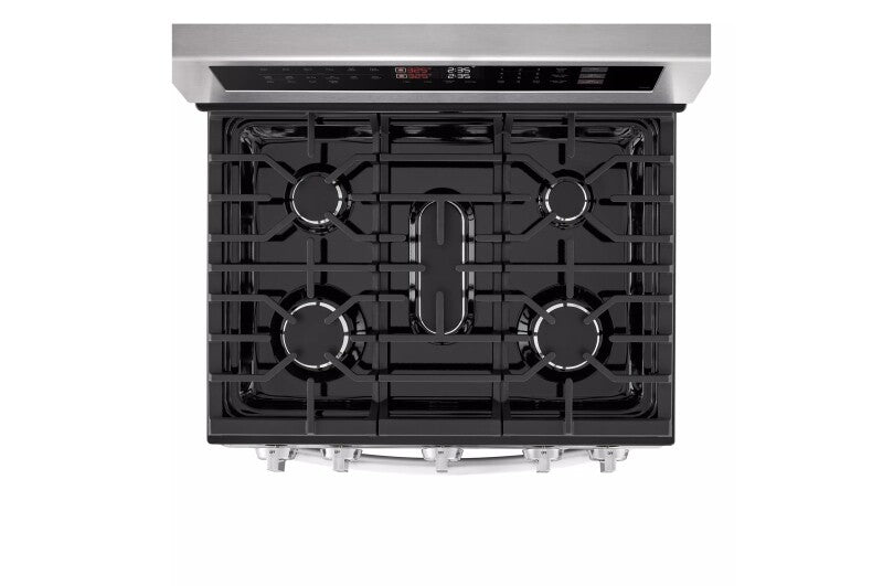 LG  6.9 Cu. Ft. Smart Gas Double Oven Freestanding Range With Probake Convection®, Air Fry & Air Sous Vide - Stainless Steel (LDGL6924S)