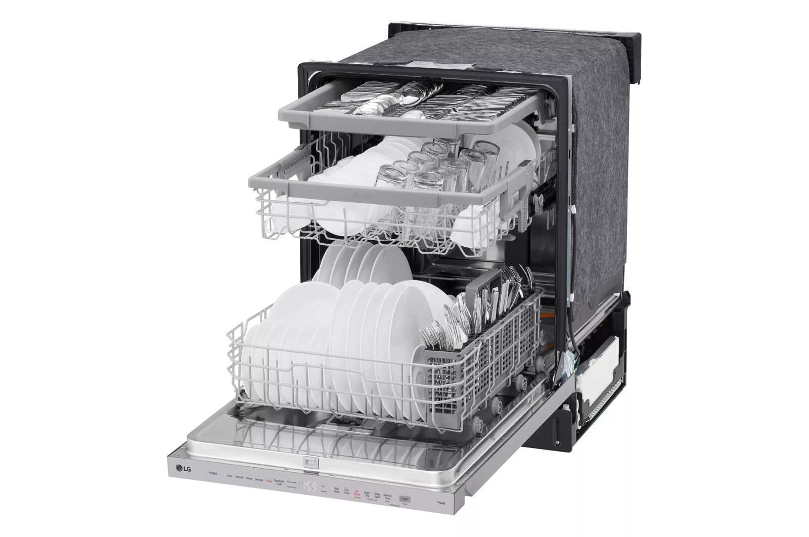 LG 24-inch Wide Top Control Dishwasher in PrintProof™ Stainless Steel - LDPH5554S