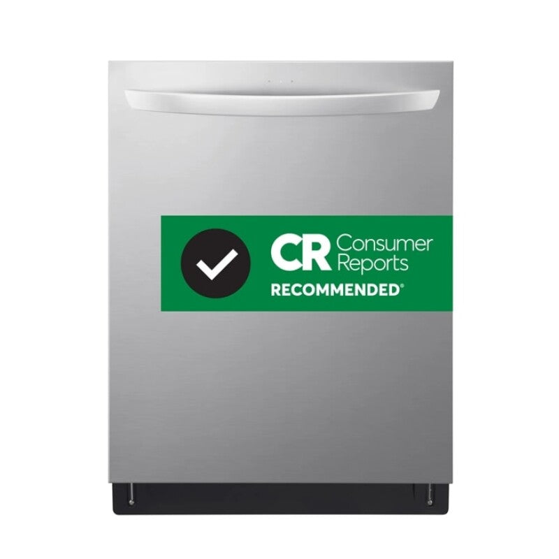 LG  24 Inch Quadwash® Top Control Dishwasher - Stainless Steel - Print Proof Stainless Steel (LDTH5554S)