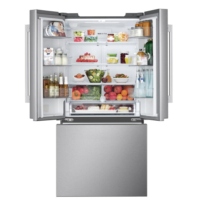 LG  25 Cu. Ft. 3-door French Door Refrigerator With Hybrid Handle Design - Stainless Steel (LF25H6200S)