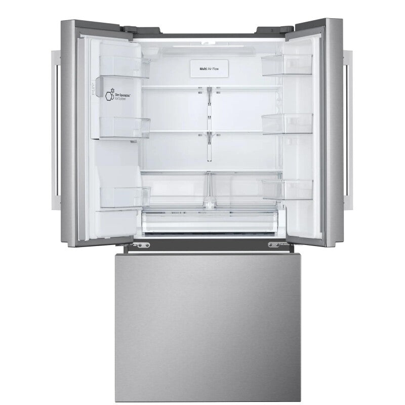 LG  25 Cu. Ft. Standard-depth Max™ 3-door French Door Refrigerator With External Ice And Water Dispenser - Print Proof Stainless Steel (LF25H6330S)