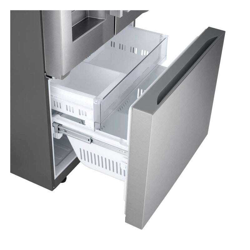 LG  25 Cu. Ft. Standard-depth Max™ 3-door French Door Refrigerator With External Ice And Water Dispenser - Print Proof Stainless Steel (LF25H6330S)