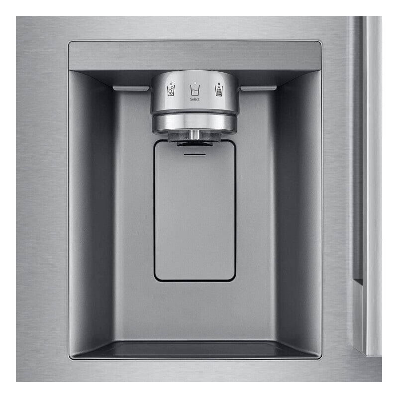 LG  25 Cu. Ft. Standard-depth Max™ 3-door French Door Refrigerator With External Ice And Water Dispenser - Print Proof Stainless Steel (LF25H6330S)