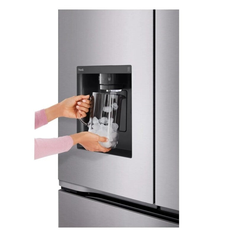 LG  26 Cu. Ft. Counter Depth Max 3-door French Door Refrigerator With Ice And Water Dispenser - Stainless Look (LF26C6230V)