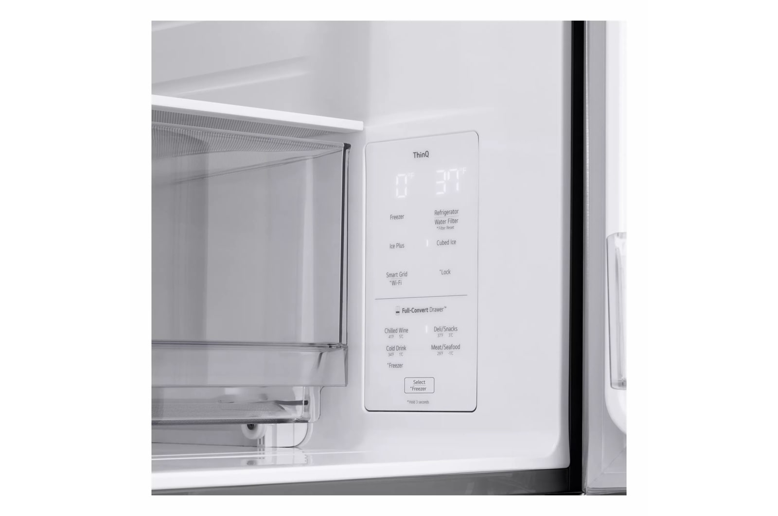 LG 30 cu. ft. Smart Standard-Depth MAX™ 4-Door French Door Refrigerator with Full-Convert Drawer™