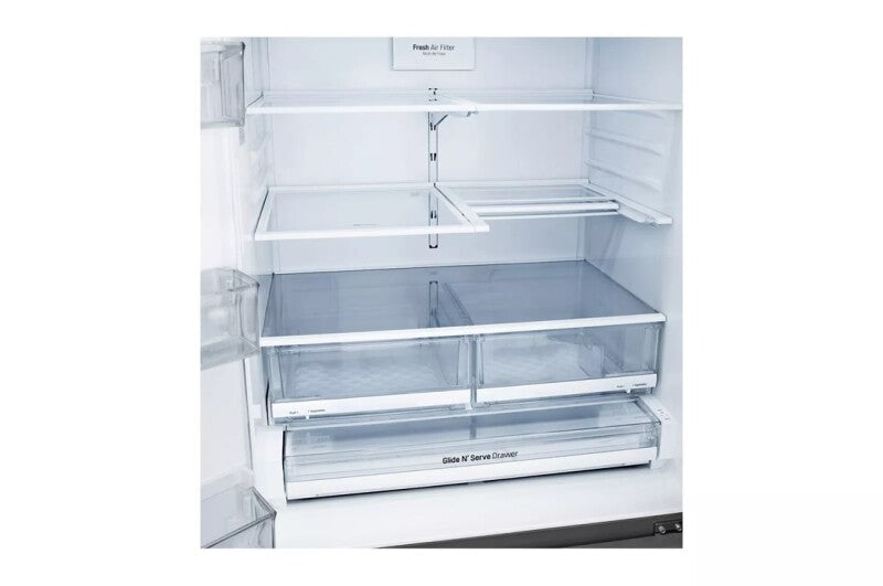 LG  28 Cu. Ft. 4-door French Door, Standard Depth, Ice & Water, Double Freezer, Stainless Steel - Stainless Steel (LMXS28626S)