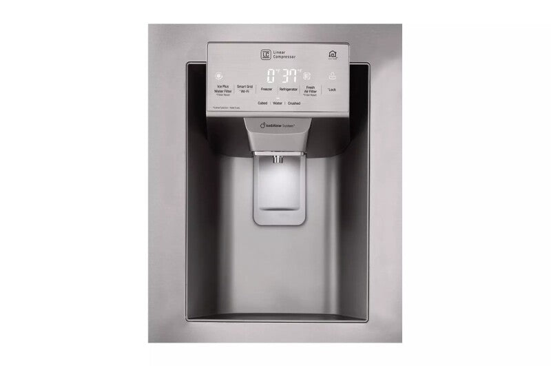 LG  28 Cu. Ft. 4-door French Door, Standard Depth, Ice & Water, Double Freezer, Stainless Steel - Stainless Steel (LMXS28626S)
