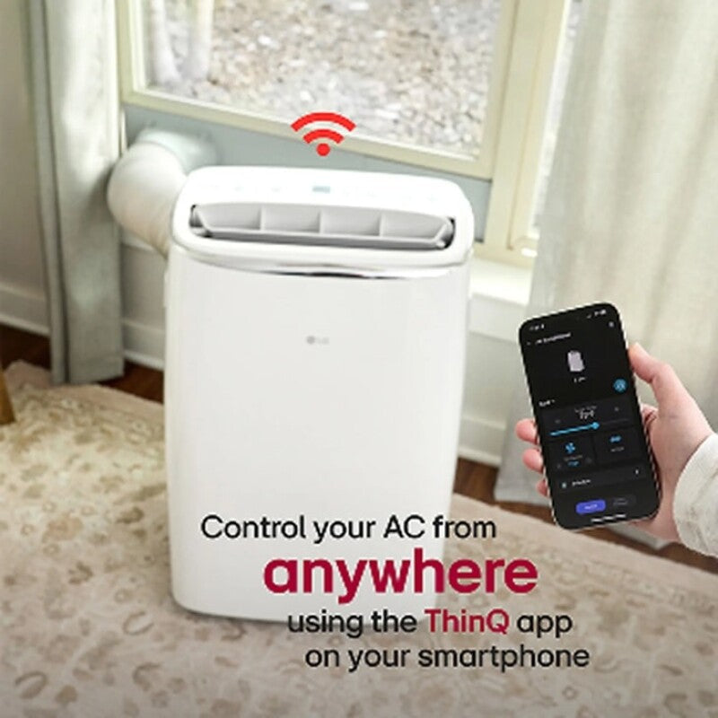 LG 10,000 BTU DUAL Inverter Smart Wi-Fi Portable Air Conditioner - White (LP1419IVSM)