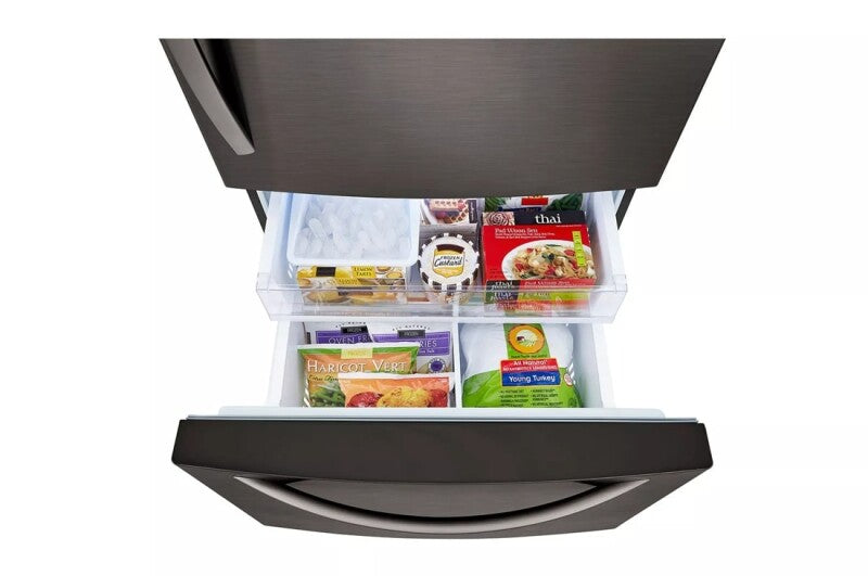 LG  26 Cu. Ft. Bottom Freezer Refrigerator - PrintProof Stainless Steel (LRDCS2603D)