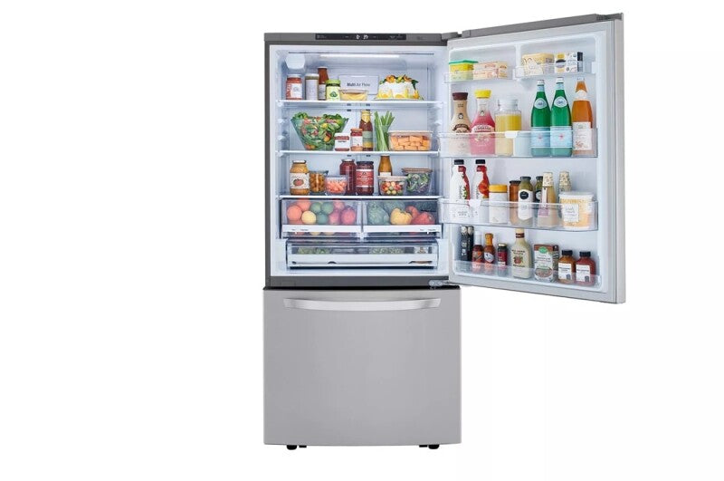 LG  26 Cu. Ft. 33 Inch Wide Bottom Freezer Refrigerator - Stainless Steel - Stainless Steel (LRDCS2603S)