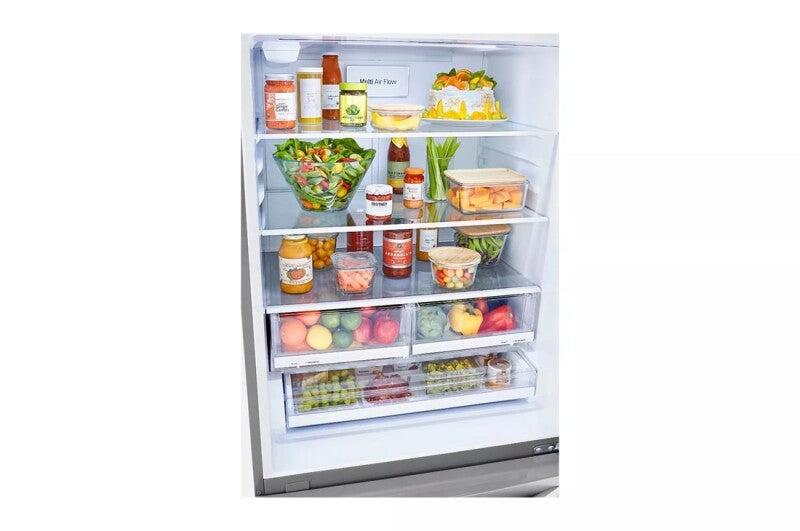 LG  26 Cu. Ft. 33 Inch Wide Bottom Freezer Refrigerator - Stainless Steel - Stainless Steel (LRDCS2603S)